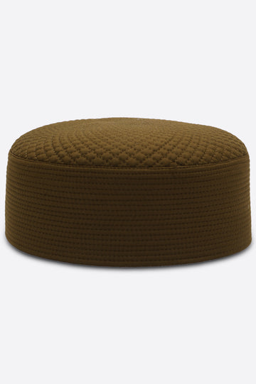 Brown Kufi Cap For Men