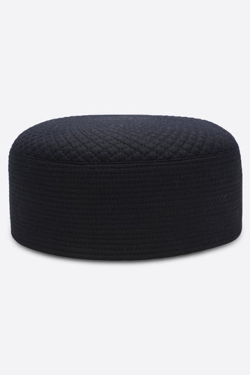 Dark Blue Kufi Cap For Men