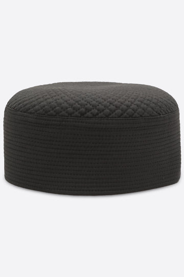 Dark Grey Kufi Cap For Men