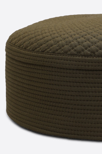 Olive Kufi Cap For Men