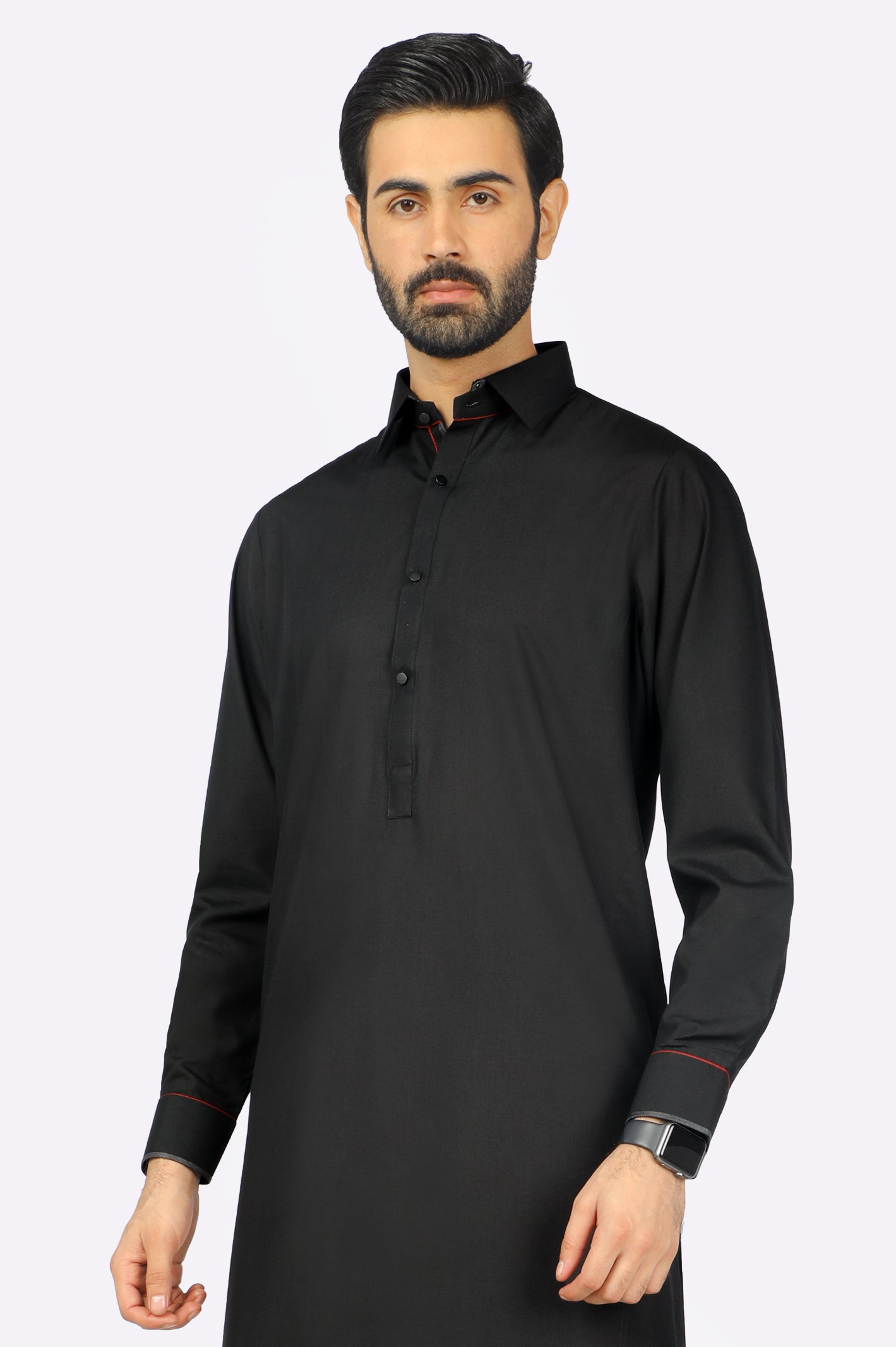 Black Wash & Wear Shalwar Kameez
