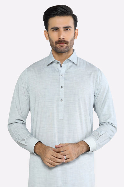 Light Grey Wash & Wear Shalwar Kameez Light Grey Wash & Wear Shalwar Kameez
