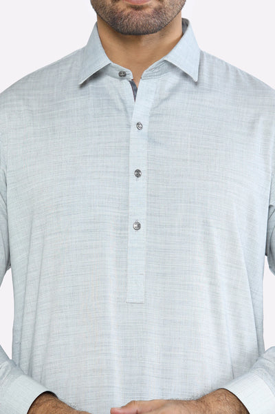 Men Wash & Wear Light Grey Shalwar Kameez Men Wash & Wear Light Grey Shalwar Kameez
