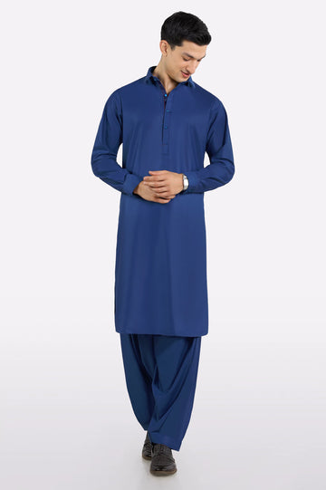 Royal Blue Wash & Wear Shalwar Kameez
