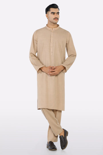 Brown Wash & Wear Kurta Pajama