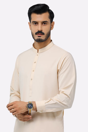 Fawn Wash & Wear Shalwar Kameez