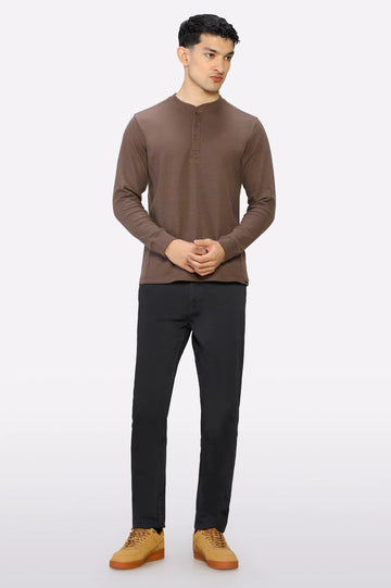 Brown Full Sleeves T-Shirt