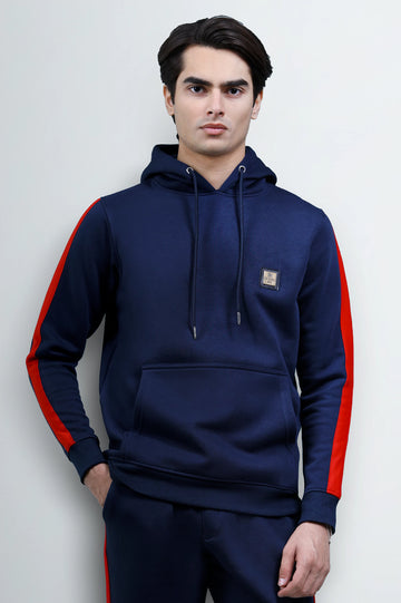 Navy Blue Pullover Hoodie