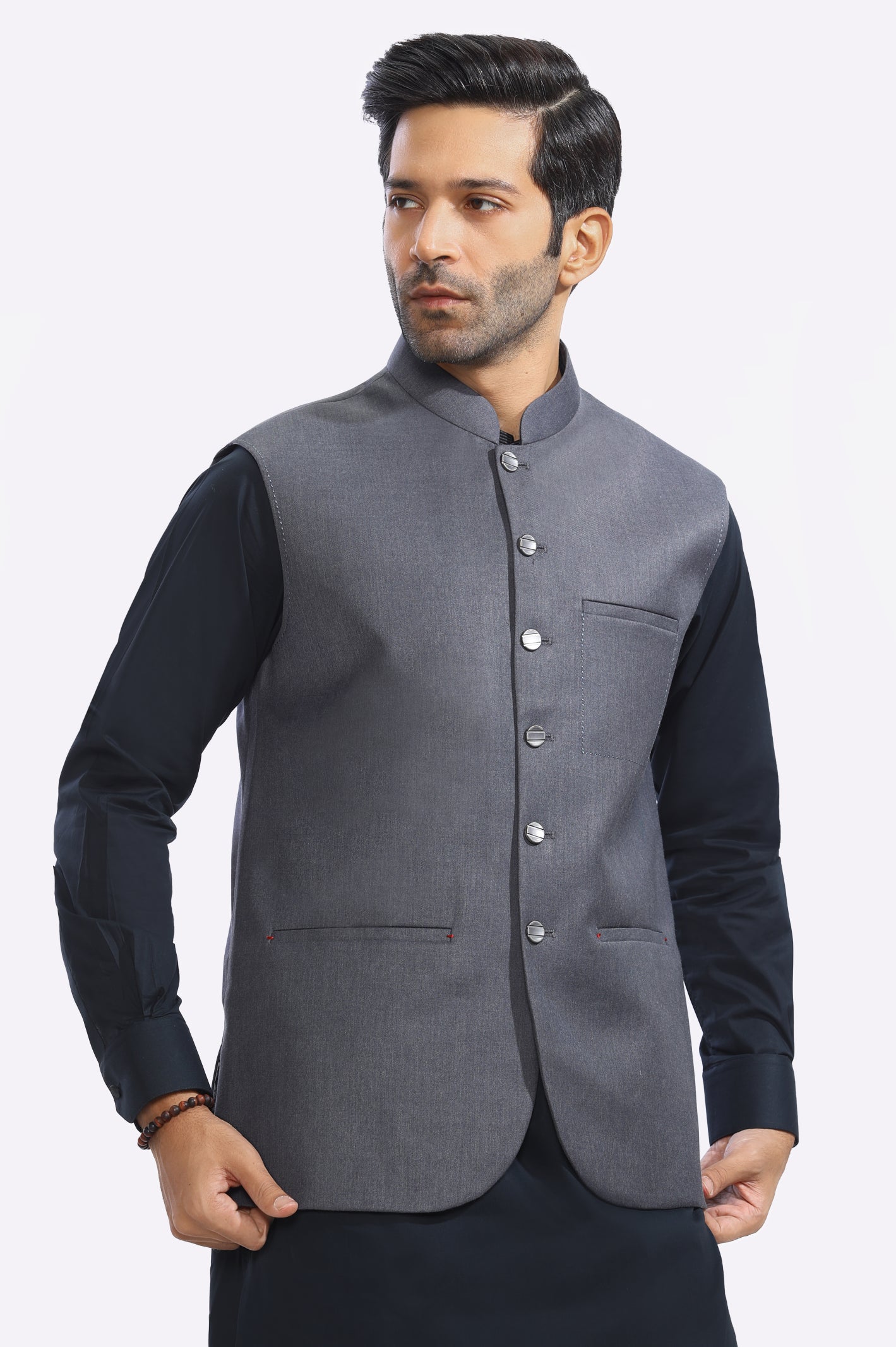 Grey sales color waistcoat