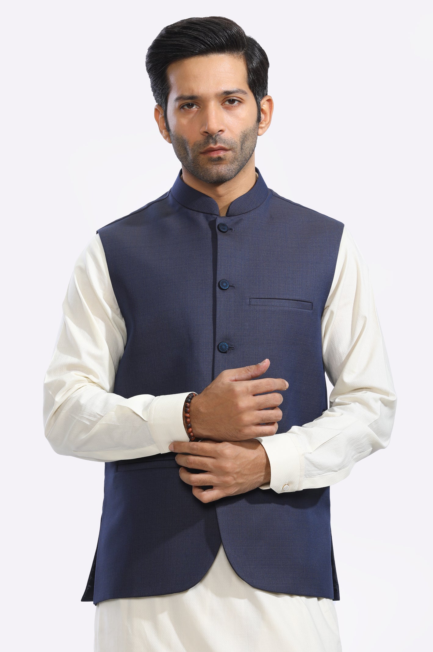 Blue color waistcoat hotsell