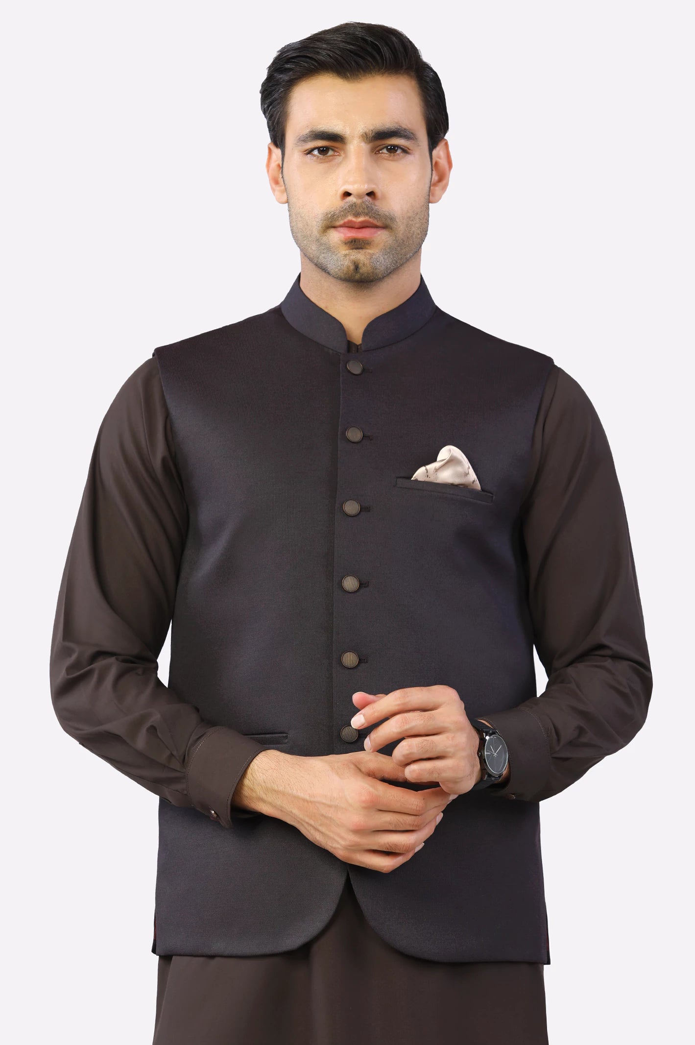 Maroon Waistcoat Diners Pakistan