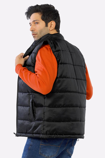 Parachute Puffer Black Vest for Men's Parachute Puffer Black Vest for Men's