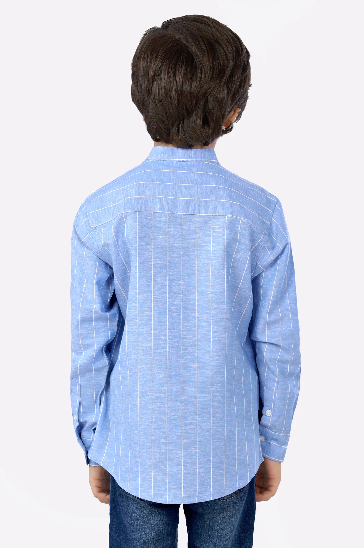 Blue Pinstripe Boys Shirt From Diners