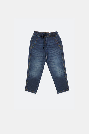 Medium Blue Denim Jeans For Boys