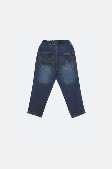 Medium Blue Denim Jeans For Boys