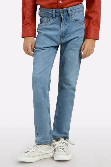Light Blue Slim Fit Denim Jeans