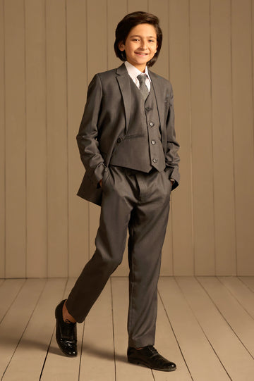 Dark Grey Suiting for Boys