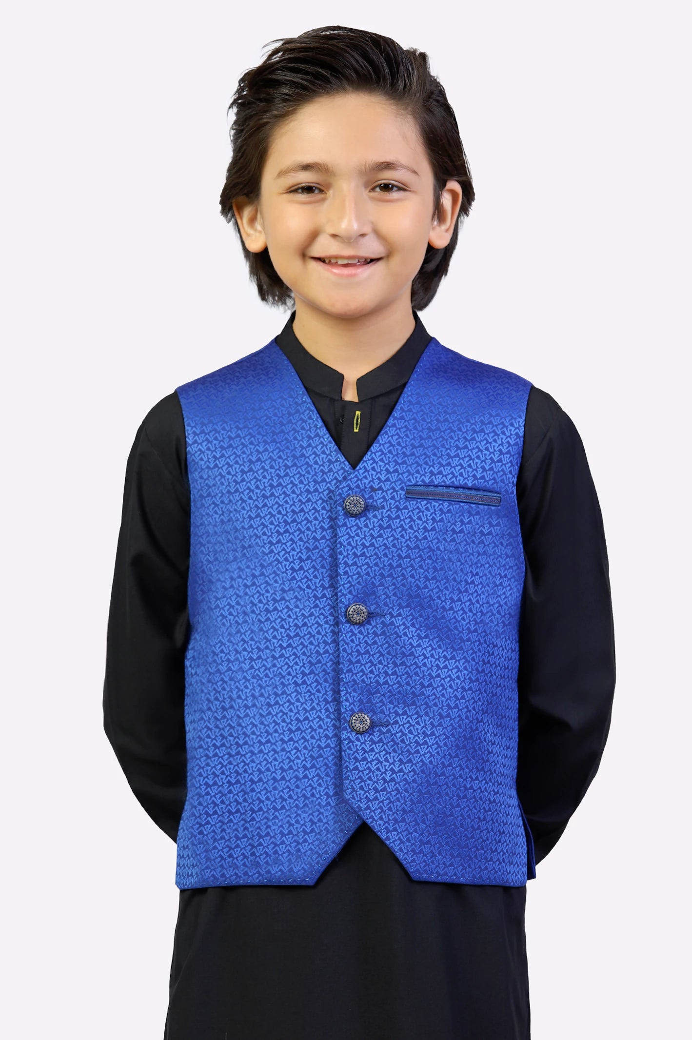 Boys Royal Blue Waistcoat Diners Pakistan