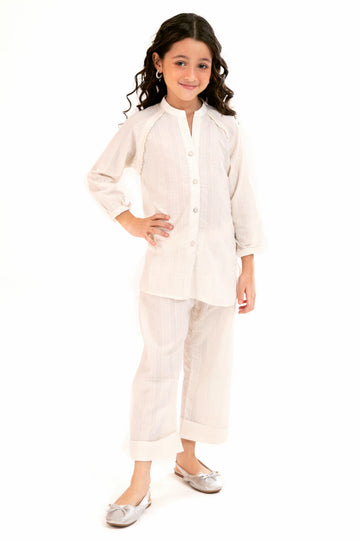 White Stylised Girls 2PC