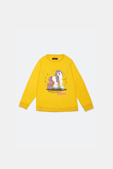 Unicorn Graphic Girls Sweatshirt