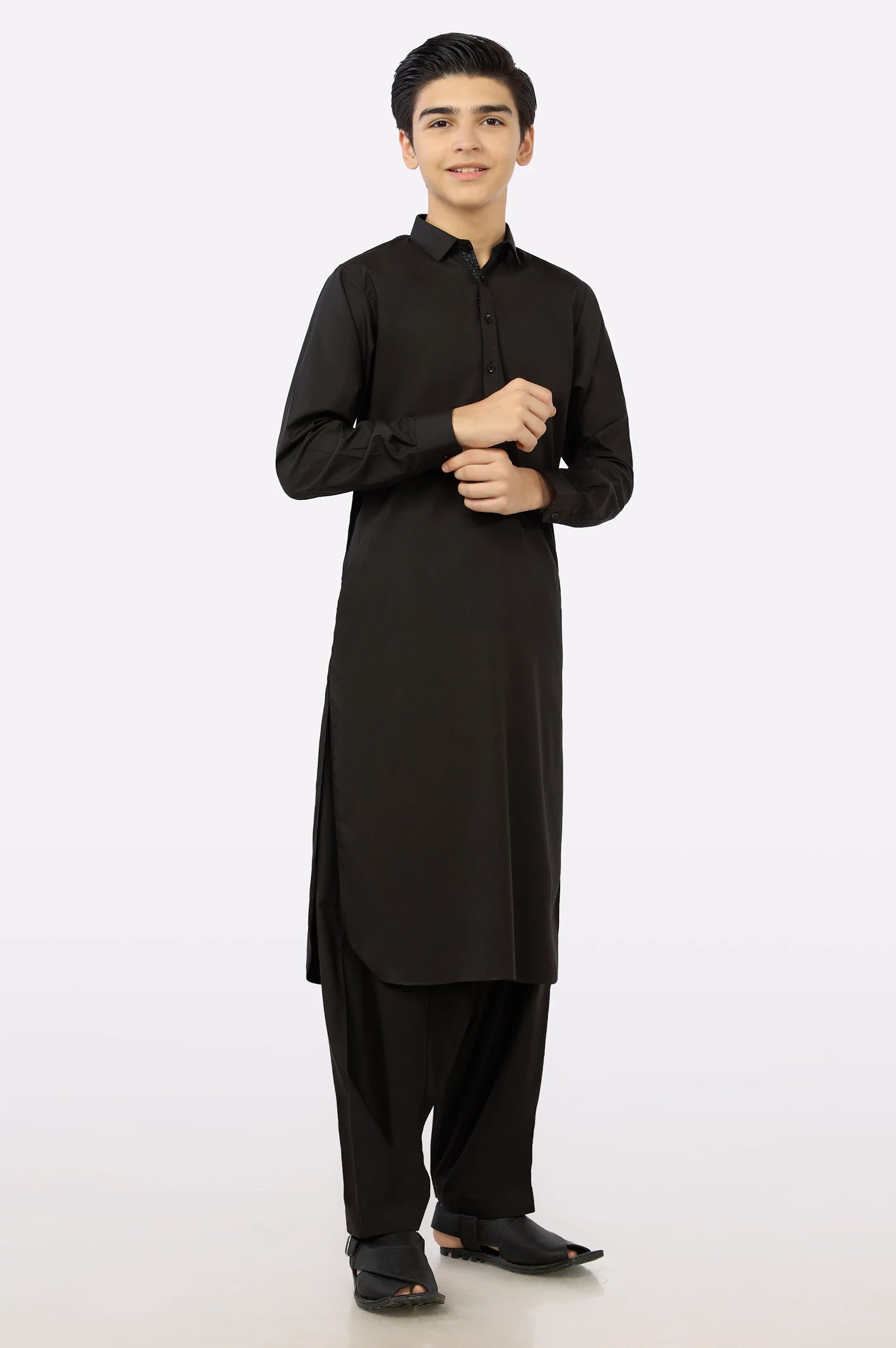 Black shalwar kameez boys online