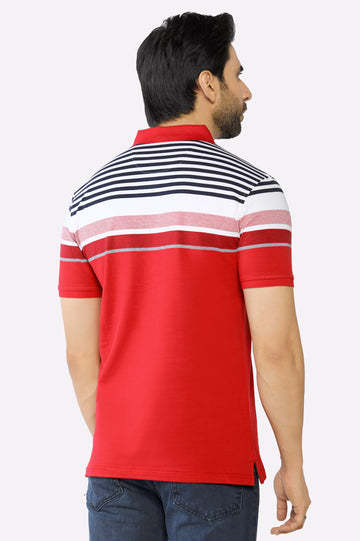 Maroon Yarn Dyed Polo