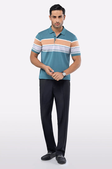 Green Yarn Dyed Polo