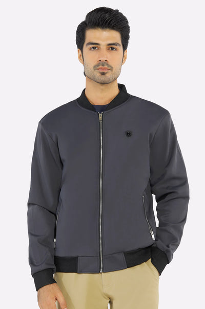 Men’s Dark Grey Bomber Jacket Men’s Dark Grey Bomber Jacket