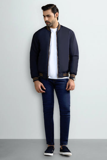 Brown & Navy Reversible Men's Jacket