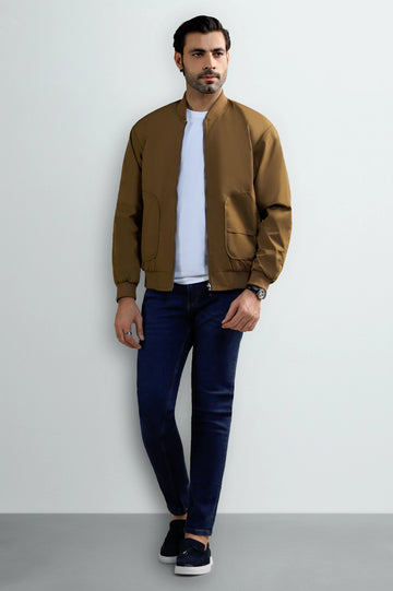 Brown & Navy Reversible Men's Jacket