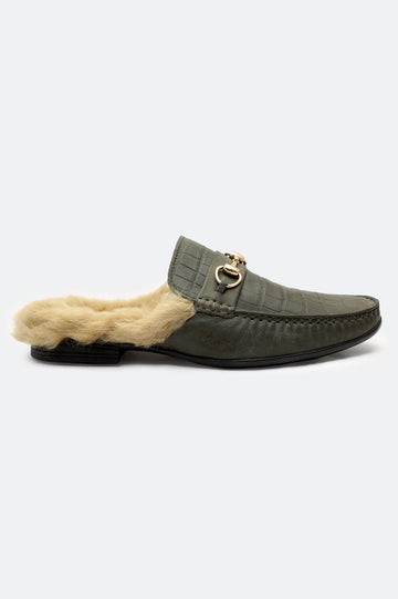 Olive Casual Moccasins Shoes