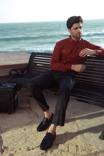 Black Men Formal Moccassins