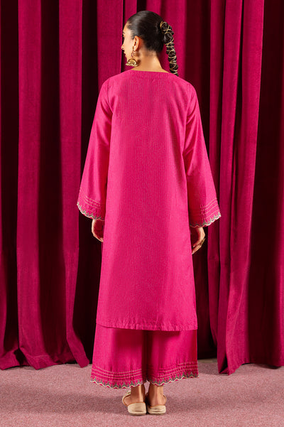 2PC Pink Embroidered Suit From Diners 2PC Pink Embroidered Suit From Diners