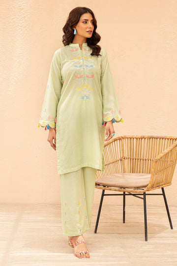 2PC Embroidered Suit From Diners