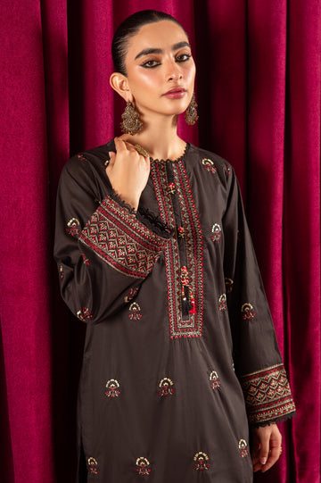 2PC Black Embroidered Suit From Diners