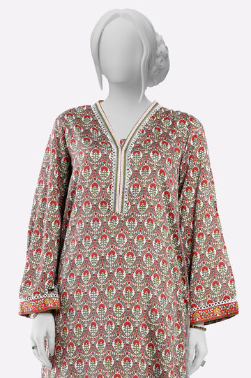 Red Printed 2PC From Sohaye By Diners