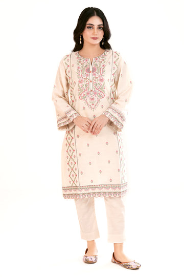 Cream Embroidered 2PC