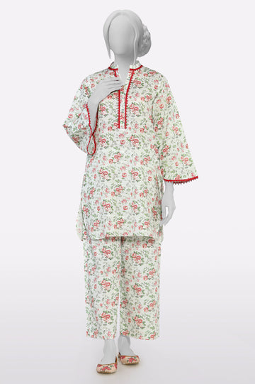 White Printed 2PC From Sohaye By Diners