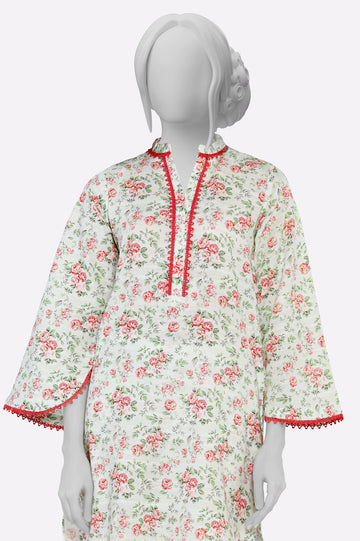 White Printed 2PC From Sohaye By Diners