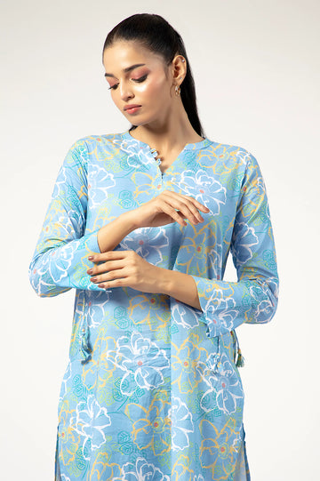 Light Blue Printed 2PC