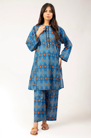 Blue Printed 2PC