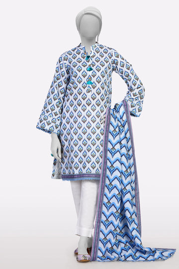 Blue Printed 3PC From Sohaye By Diners