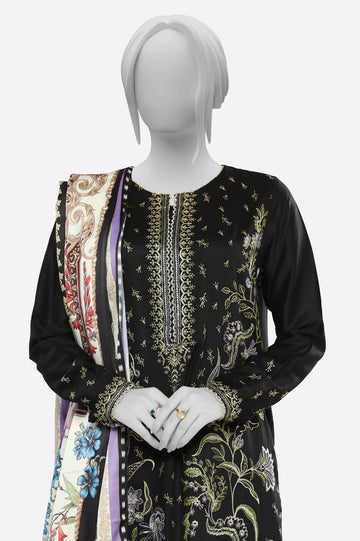 Black Embroidered 3PC From Sohaye By Diners