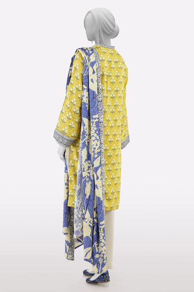 Mustard Printed 3PC From Sohaye By Diners Mustard Printed 3PC From Sohaye By Diners