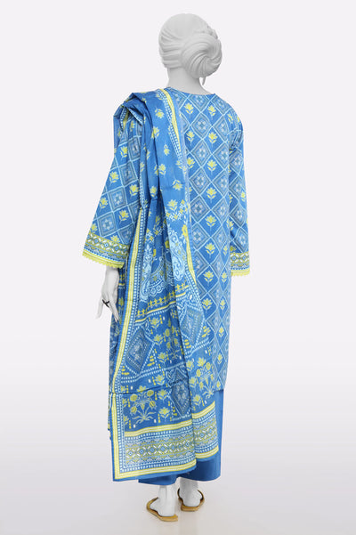 Blue Printed 3PC From Sohaye By Diners Blue Printed 3PC From Sohaye By Diners