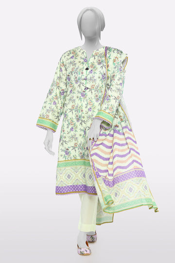 Light Green Printed 3PC From Sohaye By Diners