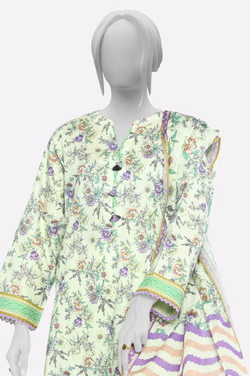 Light Green Printed 3PC From Sohaye By Diners