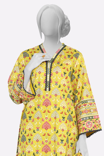 Mustard Printed 3PC From Sohaye By Diners