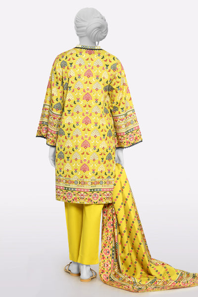 Mustard Printed 3PC From Sohaye By Diners Mustard Printed 3PC From Sohaye By Diners