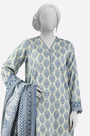 Beige Printed 3PC From Sohaye By Diners